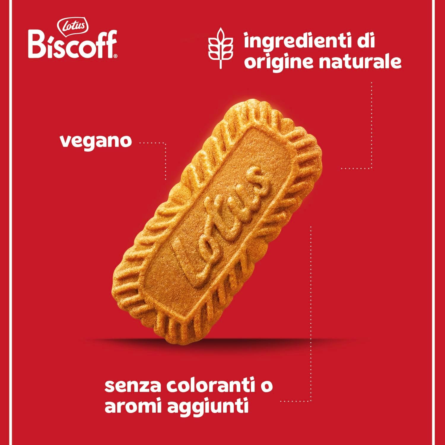 Lotus Biscoff | Biscotto Caramellato | Ingredienti di Origine Naturale | Vegano | Senza Coloranti e Additivi | 4x250g | 1 kg 4 Confezioni da 250g (1 kg) - Immagine 3