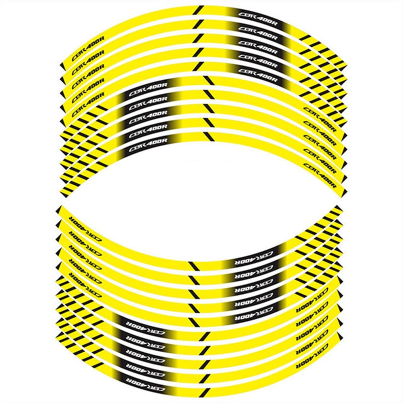 Frynuzb A1 Applique For Cbr400r Reflective Stickers For Motorcycle Inner Wheel Rim Stickers(A1)