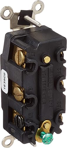 Miniatura 3 de Leviton 1286-W 20-Amp 120277-Volt Interruptor silencioso de CA de doble polo, blanco, imagen