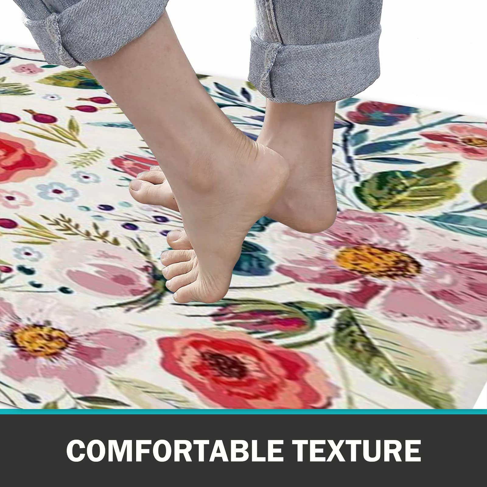 Tappeto da Bagno in Microfibra, Tappetino da Bagno Antiscivolo,Rose in fiore Rose rosa Bouquet da sposa festiv,Morbido, Facile da Pulire, Molto Assorbente per Bagno, Camera da letto, Interni 60x100 cm
