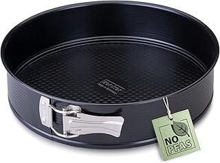 Zenker German Made No PFAS Nonstick Bakeware Springform Pan with Easy Release, 11" Diameter