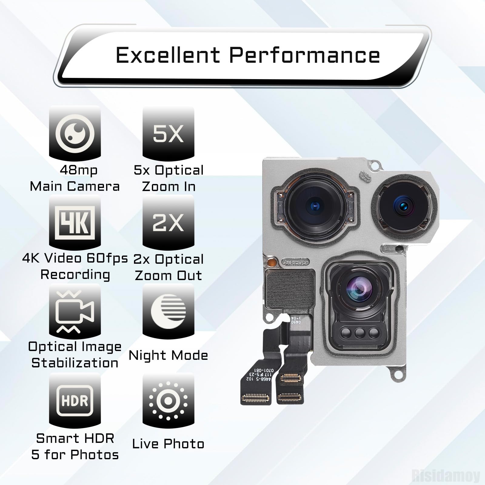 Amazon.com: Risidamoy for iPhone 15 Pro Max Camera Replacement