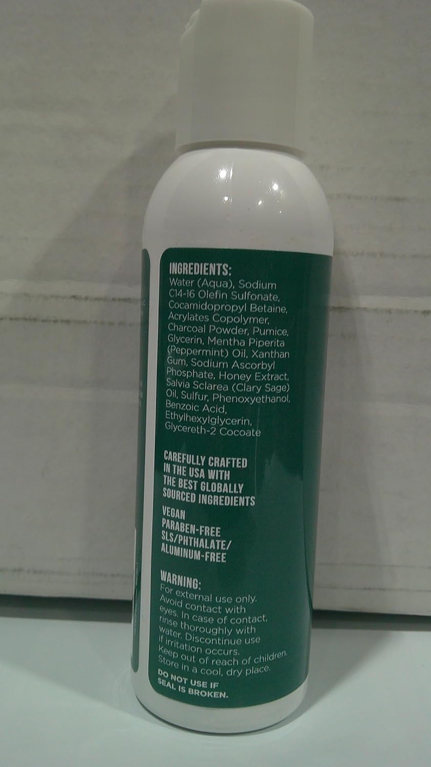 TreeActiv Charcoal Face Wash, 3.4oz, Daily Face Wash with Sulfur and Honey, Charcoal Face Cleanser for Women and Men, 400+ Uses, 2-Pack - Image 5
