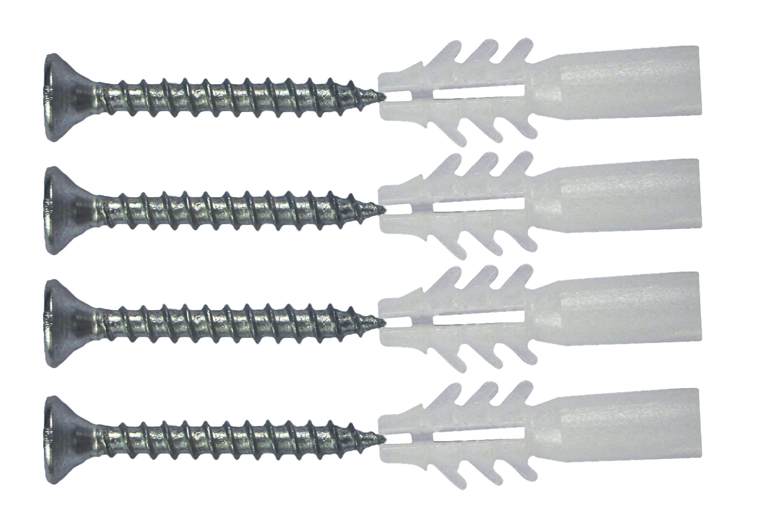 Medi-Inn+ Distributore di guanti in acciaio inox, 3 x 100 guanti monouso in lattice, 3 x 100 pezzi (S, M e L)