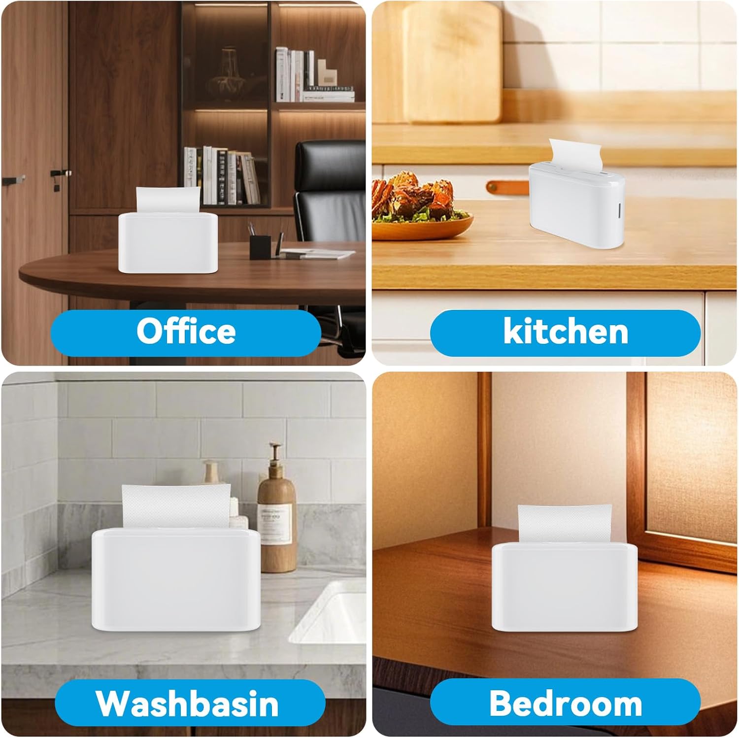 Multifold Paper Towel Dispenser Countertop, Commercial Hand Towel Dispenser Compatible with Tork, Amazon Commercial, Kleenex, Scott, Pacific Multifold Towels (White)