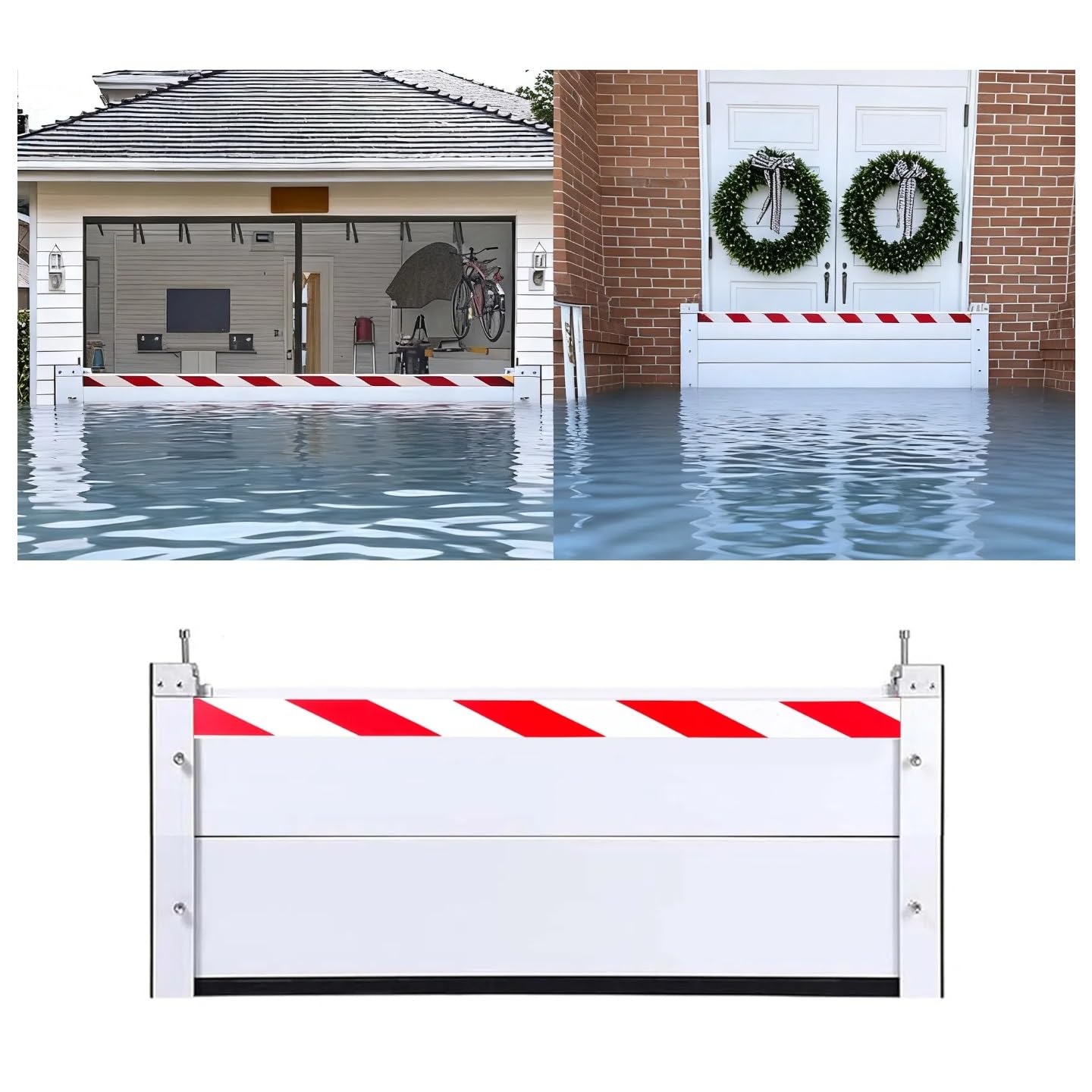 Protection inondation de garage et entrée de maison en alu 95x40cm