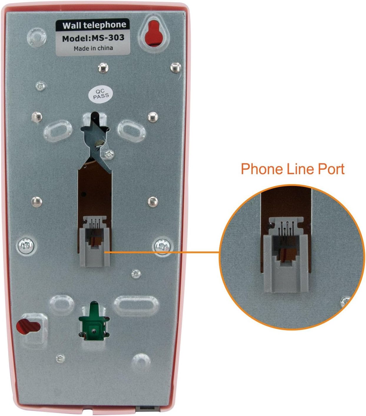 Wall Phone, Wall Phones for landline Wall Mount, Used for Hotel School and Home.