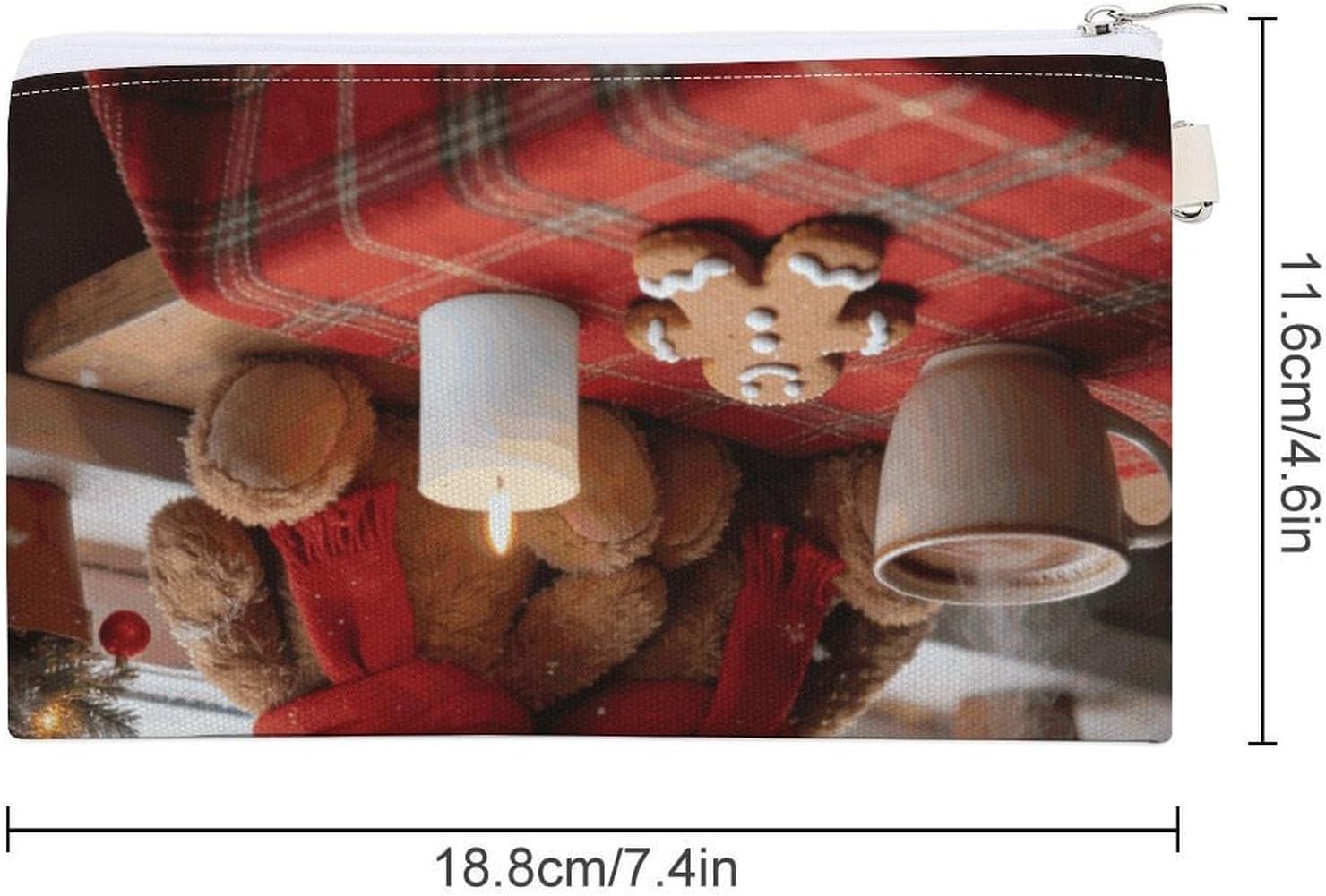 Christmas Joy Large Portable Canvas Wallet image 2