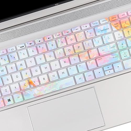 Vista 17 de Cubierta de teclado para portátil de 15.6 HP 15-dw 15-dy 15-ef 15-da/db/bs 15-dy5033dx 15-dy5073dx 15-dy5113dx dy2073dx 15-dw3033dx 15-ef2130wm Rosa