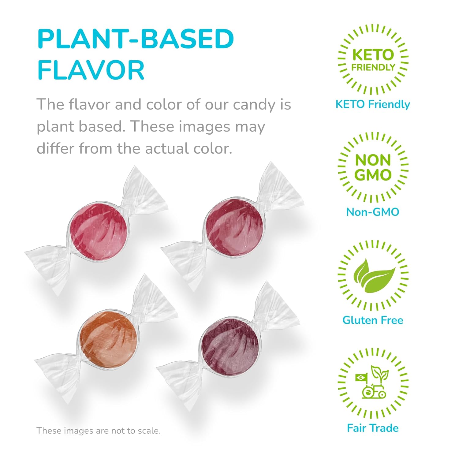 Stevita Hard Candy, Variety Pack - 4 Resealable Pouches - Strawberry, Cherry, Orange & Grape Flavors - Sugar & Aspartame Free - Naturally Flavored & Sweetened - Non-GMO, Gluten Free, Keto Friendly