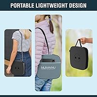 Vista 5 de NUMANU Taburete plegable mejorado 2025 y bolsa de transporte acolchada 3 en 1, máximo 620 libras, taburete portátil ajustable de altura de 18