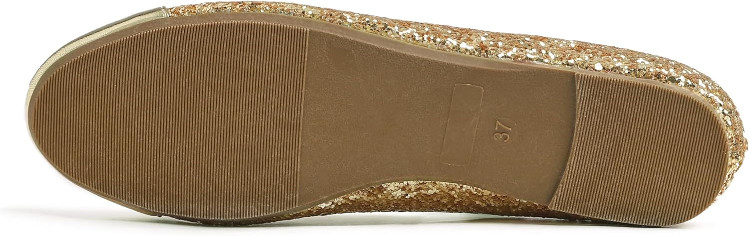 FEVERSOLE Women's Bow Tie Fashion Dress Slip On Shoes Round Toe Ballet Flat