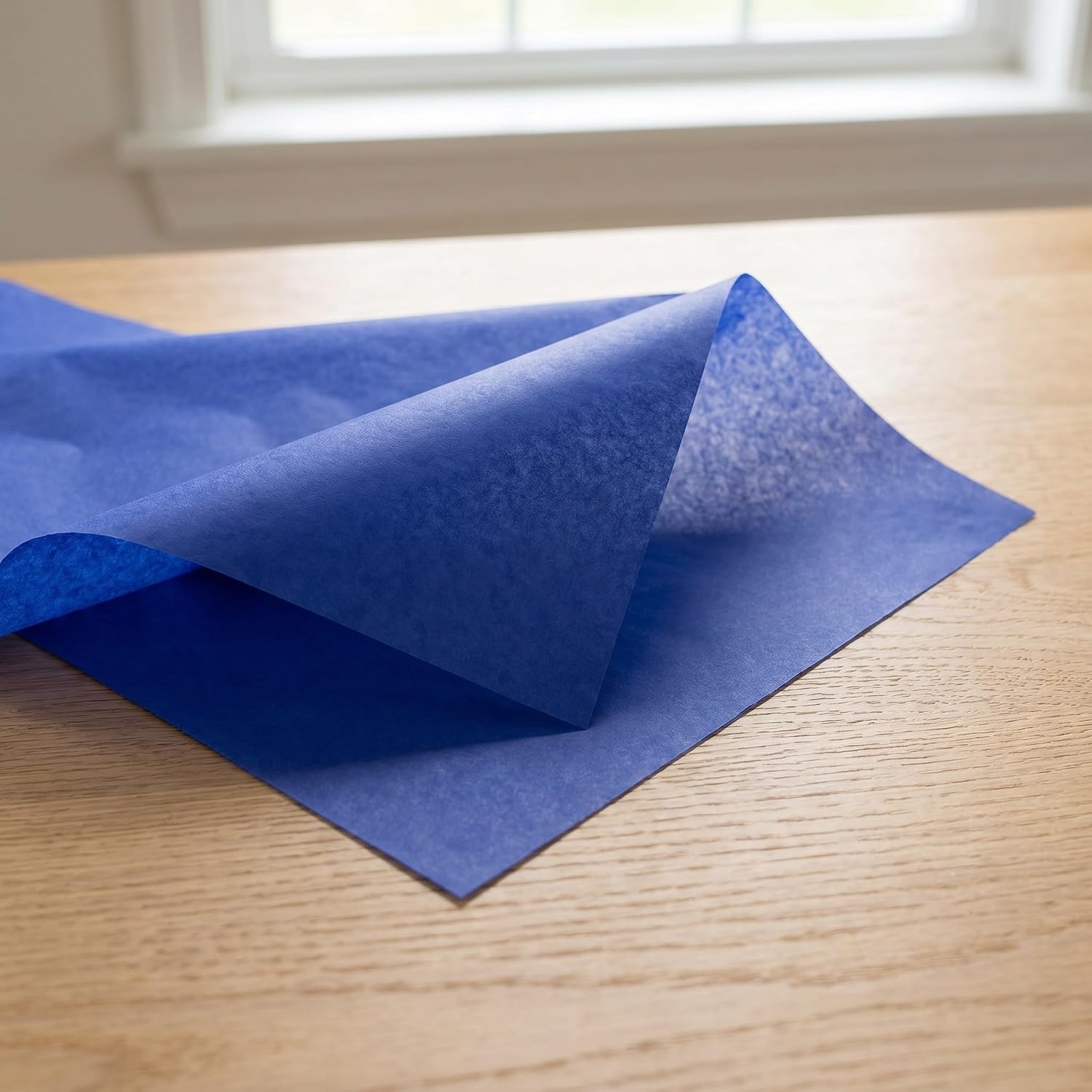 CHILDWEET Tissue Paper Supporting Layered Effects for Wrapping and DIY Crafts Blue 90pcs 14x20 Inches, Smooth Precise Cut Paper Random Color for Christmas Crafts and Scrapbook Projects