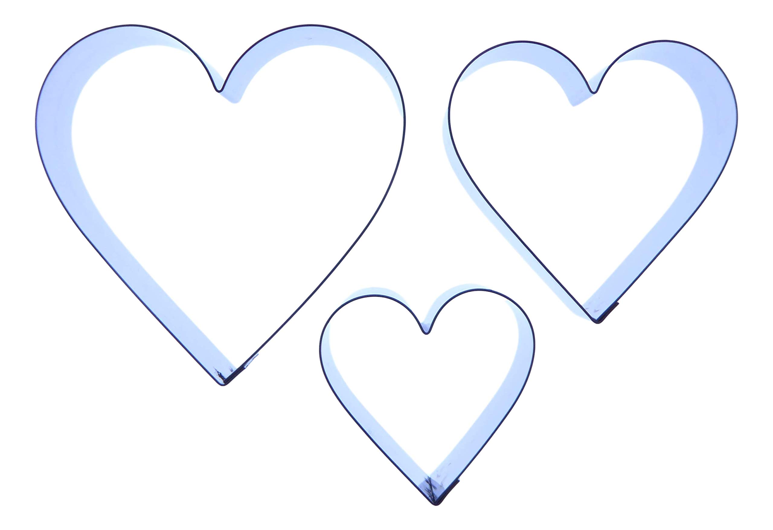 Heart Cutter Set (30/40/50mm), Stainless Steel Sugarcraft Cutter, Valley Cutter Company, Sugarcraft, Cake Decorating, FIMO - Image 4