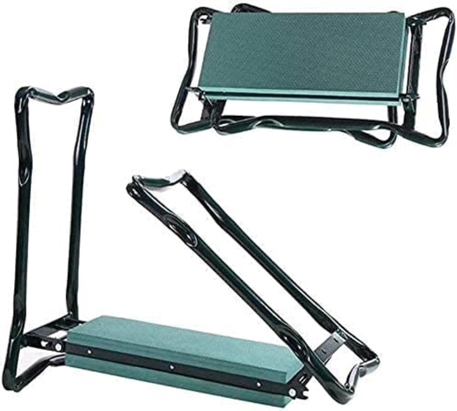 Garden Kneeler and Seat Heavy Duty Portable Garden Kneeler Seat, Foldable Patio Bench Stools, Kneeling Chair with Two Tool Bag for Gardening, Gardening Gifts for Gardener