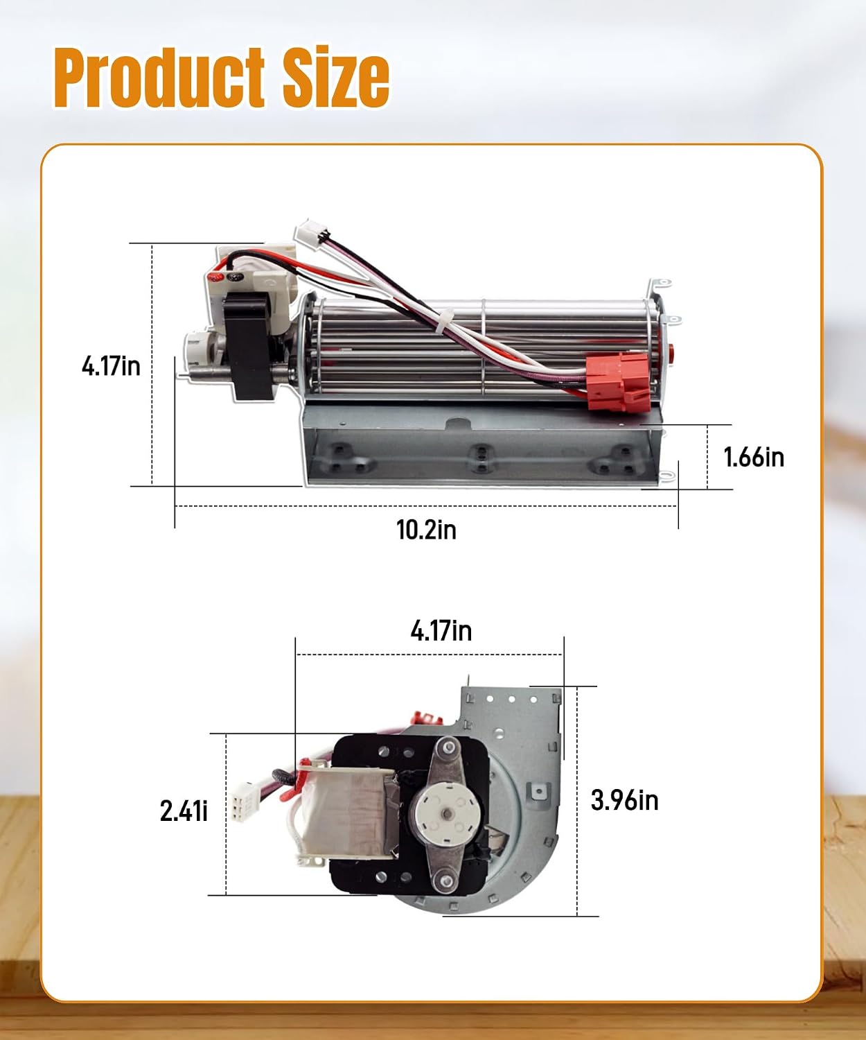 WB26X35089 Wall Oven Lower Cooling Fan Fit for GE Electric Oven JK3500SF4SS,Replaces WB26X23613,AP6980441