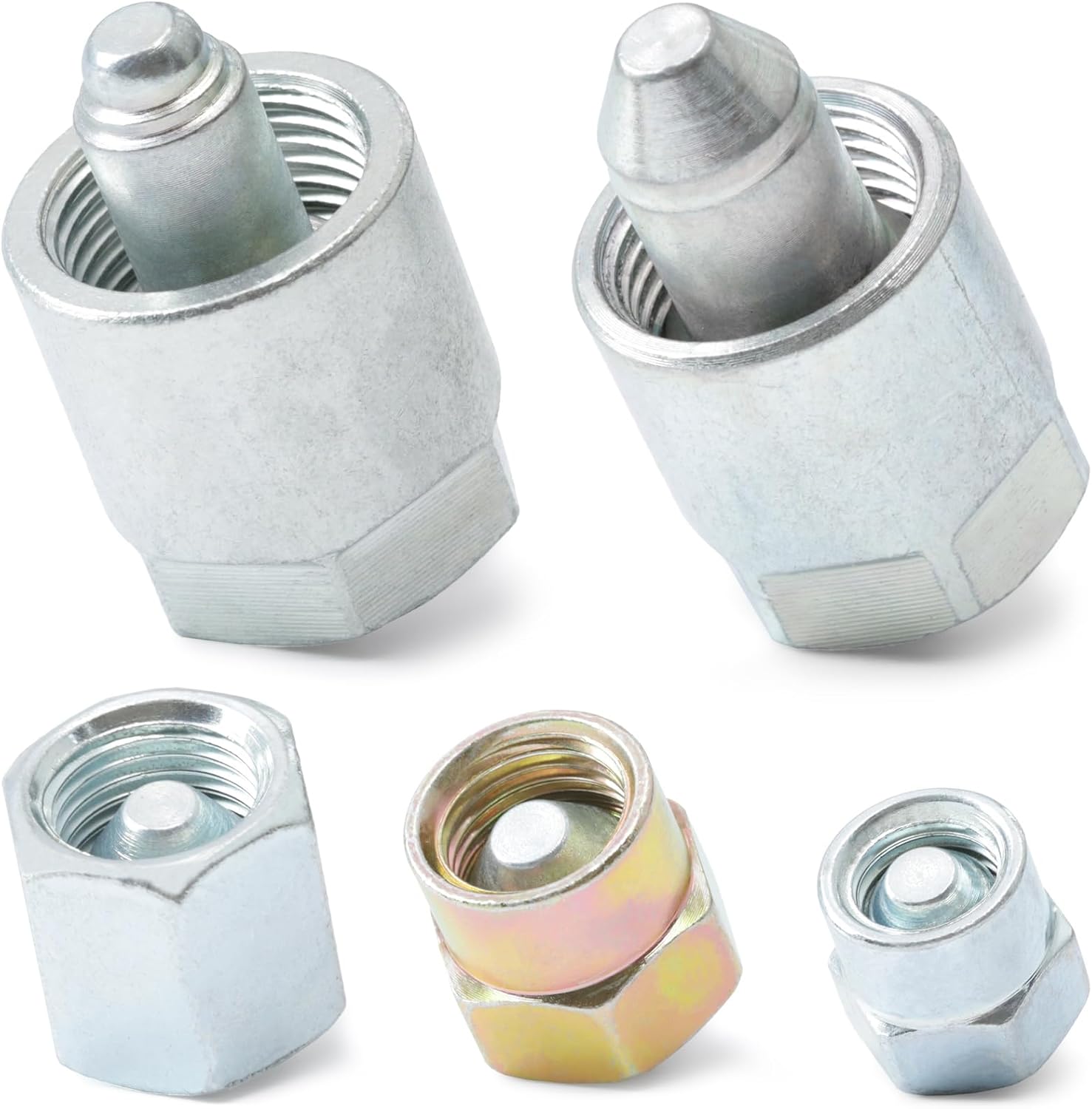 10810 Diesel Common Rail Fuel Injectors 12/14/16/18/20MM Block-off Fuel-Rail Caps Set Replacement for Cummins 2003-2022 for Duramax 2001-2022 for Ford 2008-2022 Engine Pressure Diagnostics