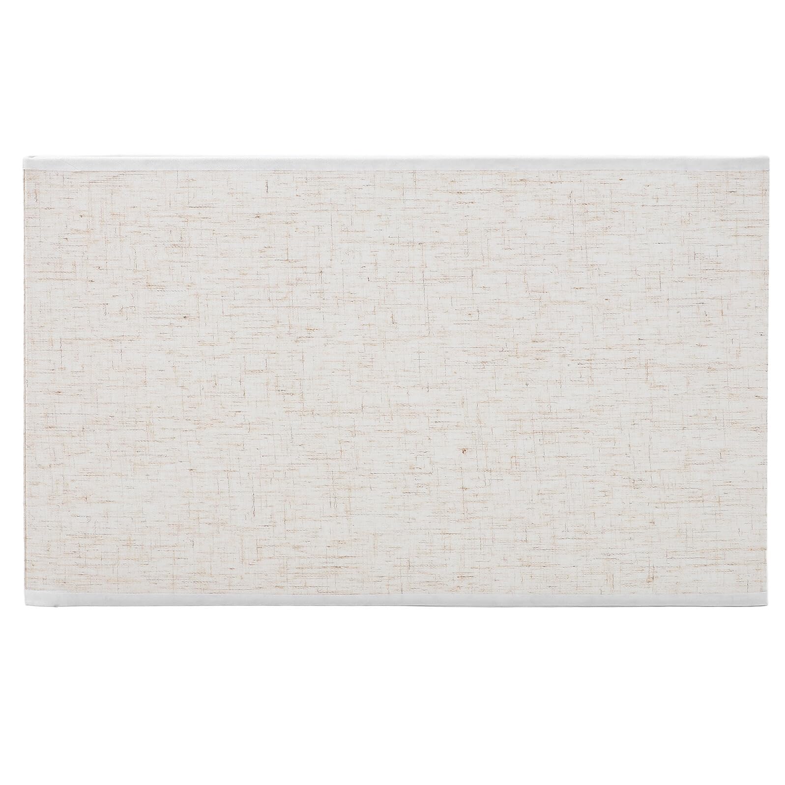 Rechteckiger Lampenschirm aus Stoff für E27 Leuchten in Beige