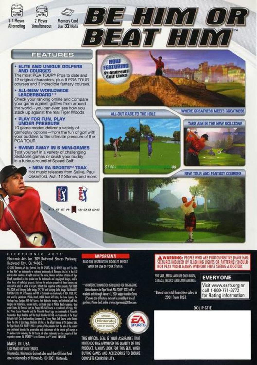 Tiger Woods PGA Tour 2003 - Gamecube
