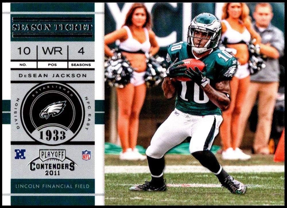 2011 Playoff Contenders Season Tickets #58 DeSean Jackson NM-MT Philadelphia Eagles Official Licensed NFL Football Trading Card