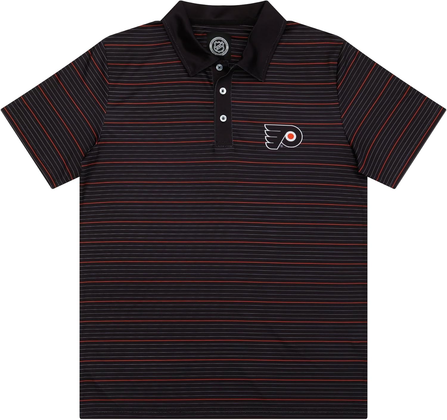 FOCO NHL Mens NHL Team Logo Polo Short Sleeve Polyester Shirt