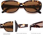 SOJOS Retro Oval Polarized Sunglasses for Women Men Big Vintage 90s Style Womens Mens Sunnies SJ2369