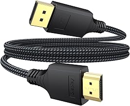 Display Port to HDMI Cable 3ft, 4K@30Hz 1080P@120Hz [One-Direction] DisplayPort to HDMI1.4, DP (Source) to HDMI (Display) Cord for PC Computer Graphics Card to Projector Monitor TV