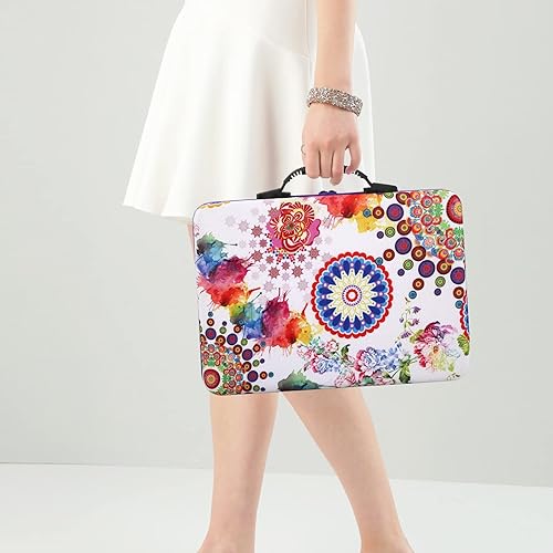 Miniatura 5 de POLRAI Contenedores de almacenamiento de pintura de diamantes con 96 ranuras para accesorios de pintura de diamantes, accesorios y herramientas de