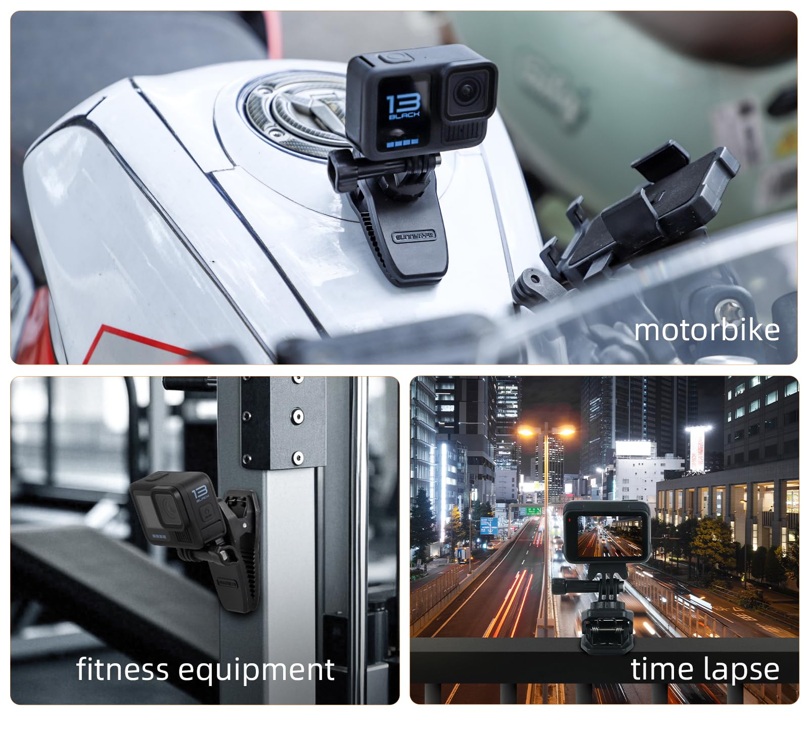 Verstellbare Kfz-Halterung Für Action-Kameras - Für Insta360, GoPro, DJI Osmo