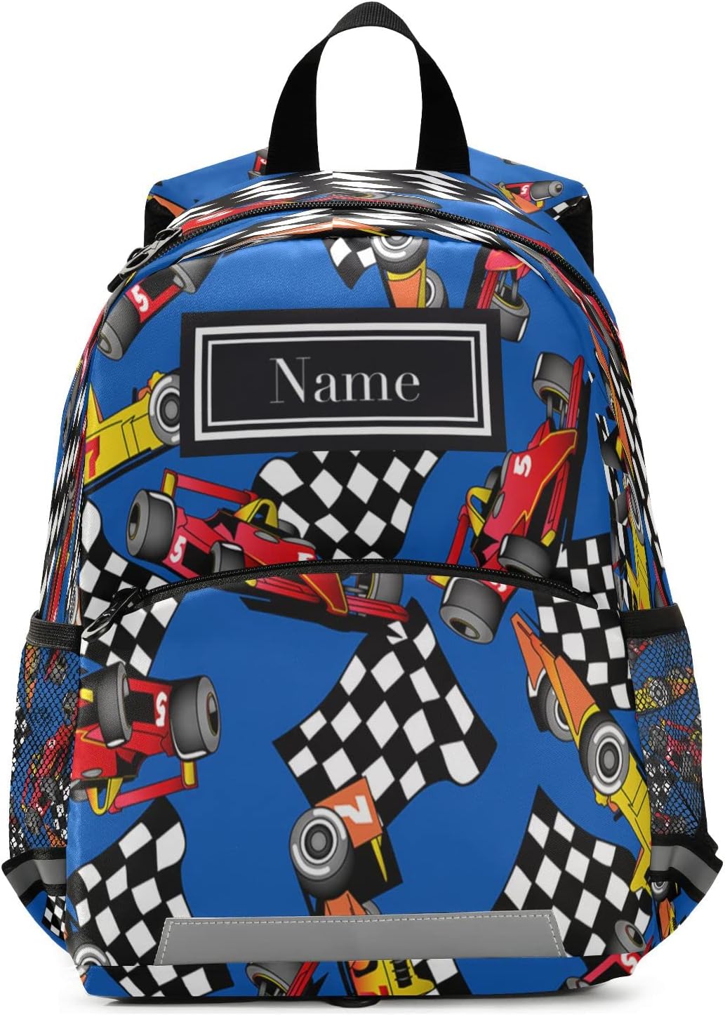 Custom Hippie Vintage Racing Cars Kids Toddler Backpack