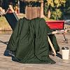 Haegs Flannel Camping Blanket, Travel Quilt Outdoor Lightweight Compact Outdoor Camping Tent Caravan Supplies, Camping Supplies Blanket 215-150cm Khaki