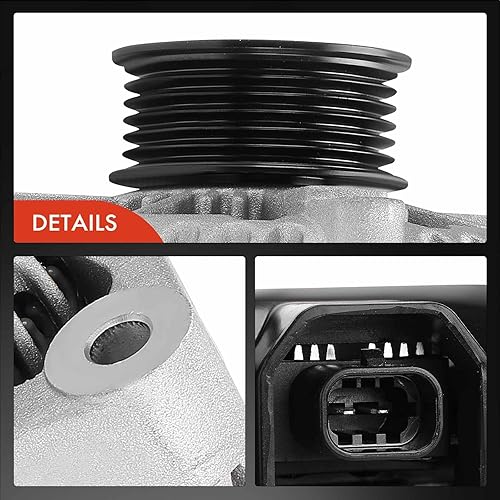 Miniatura 7 de A-Premium Alternador compatible con Chevrolet Impala 13-14, Impala Limited 14-16 y Cadillac XTS 13-19 y Suzuki XL-7 07-09, V6 3.6L, 170Amp 12V CW