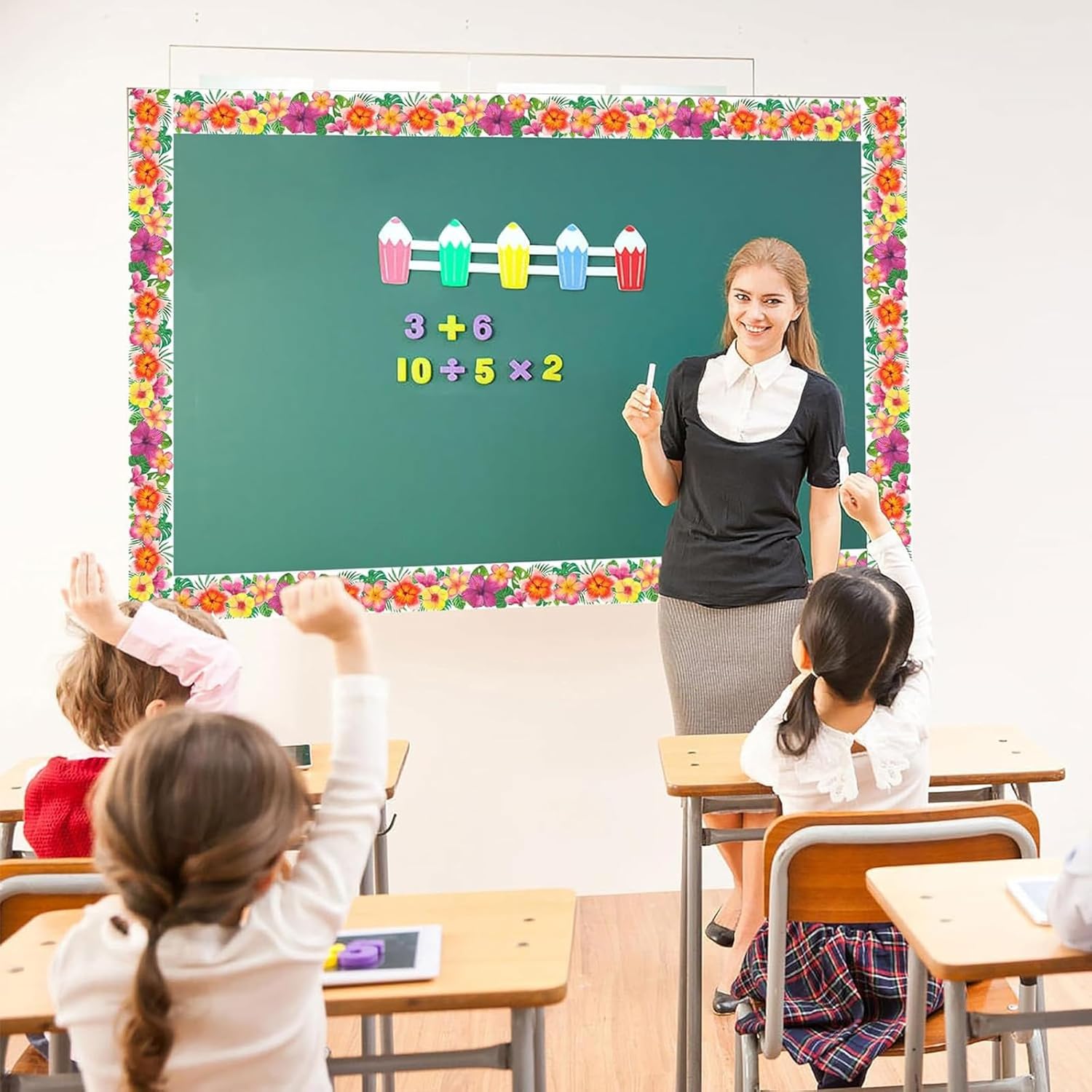 YUXITA 60.69ft Bulletin Board Border Trim Leaf Flower Border Trim Wall for Classroom Notice Board Chalkboard snowboard 8 71zC6qtzz4L. AC SL1500