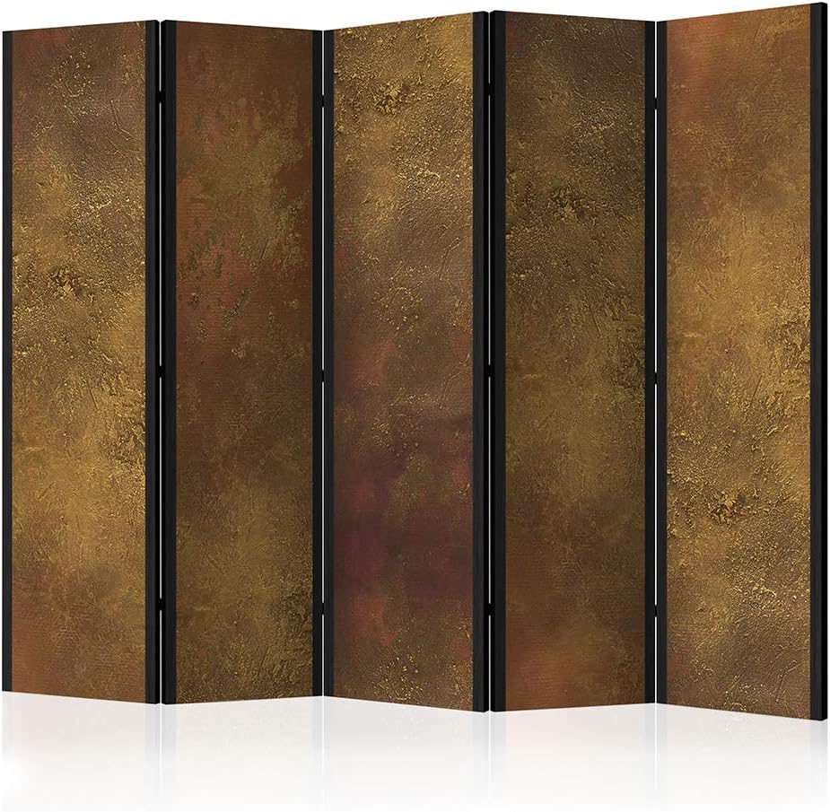 Decomonkey Paravent Raumteiler 225x172cm | 5-teilig Steinoptik Sichtschutz Wohnzimmer