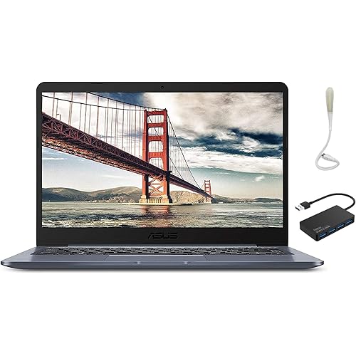 ASUS Laptop L406 Thin And Light Laptop, 14” HD Display, Intel Celeron N4000 Processor, 4GB RAM, 64GB eMMC Storage, Wi-Fi 5, Windows 10, Microsoft 365, Slate Gray, L406MA-WH02