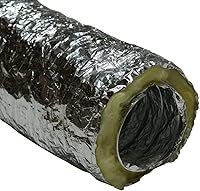 Rubber-Cal HVAC Insulated-Flex Duct Hose, 6-Inch x 25-Ft: Flexible Insulated Ventilation Duct for AC Systems