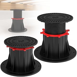 2 Pcs Adjustable Bed Frame Support Leg, Bed Frame Center Slats Heavy Support Leg, for King Bed, Sofa, Table, Furniture Cabinet Replacement Parts (4.7"-7.1")