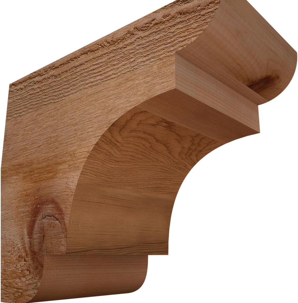 3 1/2"W x 6"H x 12"L New Brighton Smooth Rafter Tail, Western Red Cedar