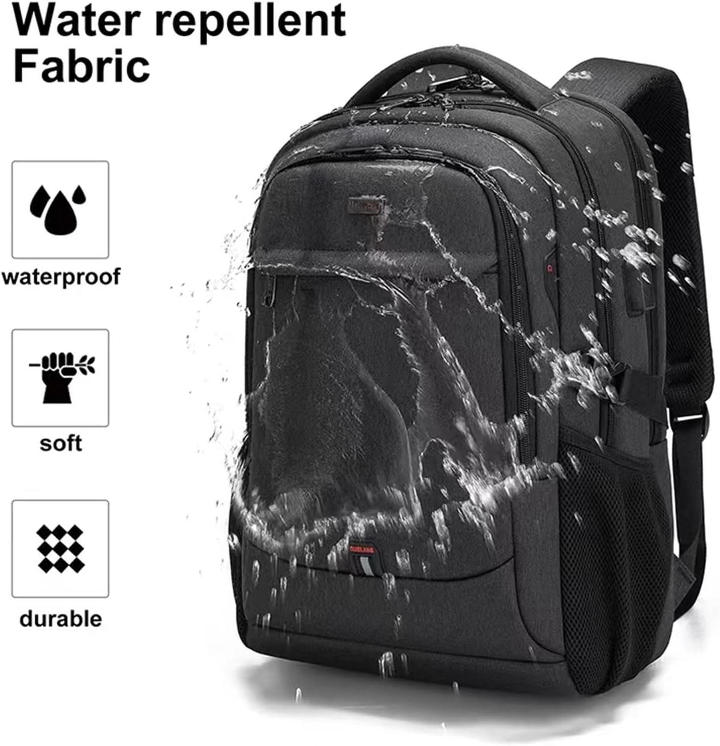 Mochila Executiva Para Notebook Impermeável de até 15.6 Polegadas, Multifuncionais Resistente para Viagens de Negócios Grande Escola Trabalho Viagens Mochila Casual