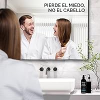 Vista 7 de Champú de minoxidil y biotina para el crecimiento del cabello, enriquecido con cafeína, aceite de ricino y cebolla, bloqueador DHT para un cabello