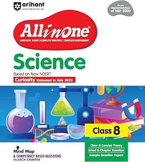 Arihant All in One Science Class 8 Book 2025 Edition | NCERT Based Complete Study Guide with Mind Map, Competency Based Qu... Price In India