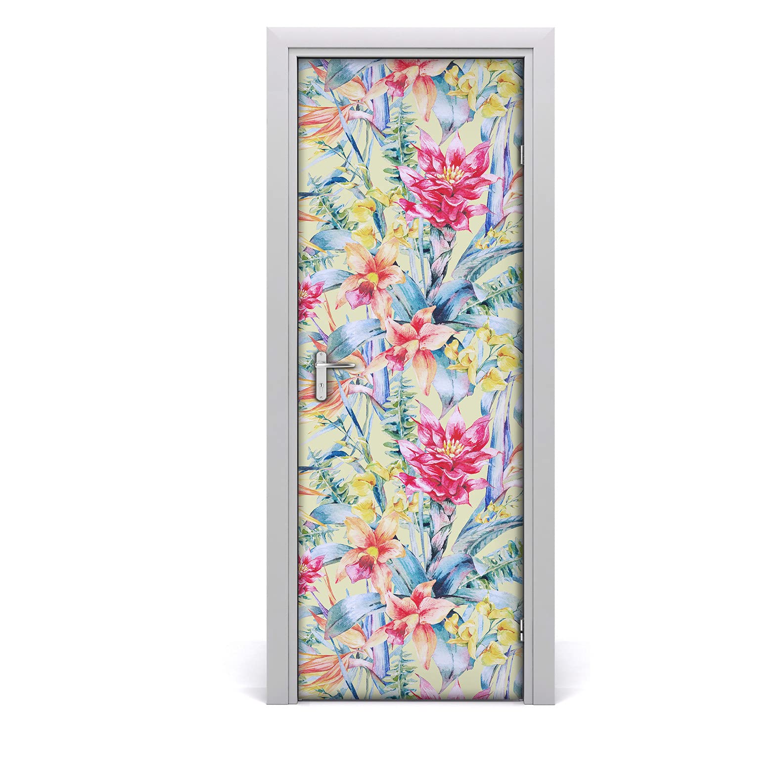 Autocollant de porte 77x200cm papier peint mural imperméable adhésif