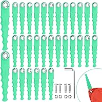 Vista 9 de SF-080 - Cuchillas de repuesto de policarbonato y carrete de recortadora compatibles con Black Decker GH3000 GH3000R LST540 LST540B Weed Eater