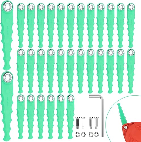 Eyoloty Paquete de 32 cuchillas de repuesto serradas SF-080 compatibles con Black Decker GH3000 GH3000R LST540 LST540B Weed Eater - Cabezal de