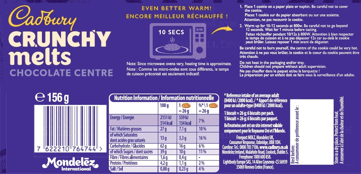Crunchy Melts Chocolate Centre