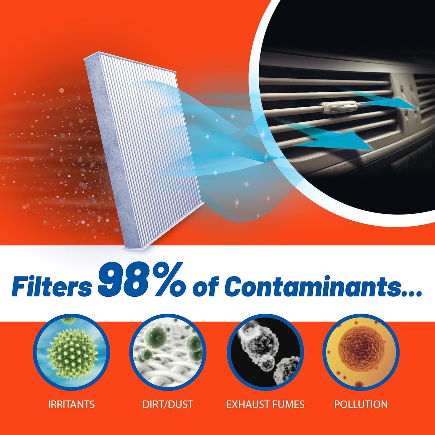 FRAM Fresh Breeze Cabin Air Filter with Arm & Hammer Baking Soda, CF10545 for Select Nissan Vehicles