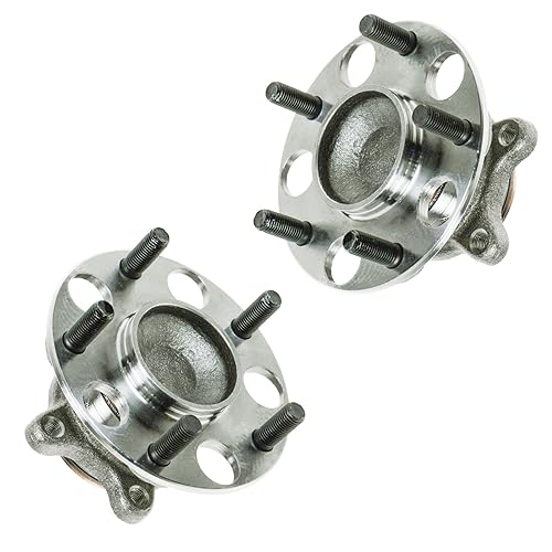 Vista 341 de TRQ Juego de 2 rodamientos de rueda trasera y conjunto de cubo con sensor ABS compatible con Ford Transit Connect 2014-2018