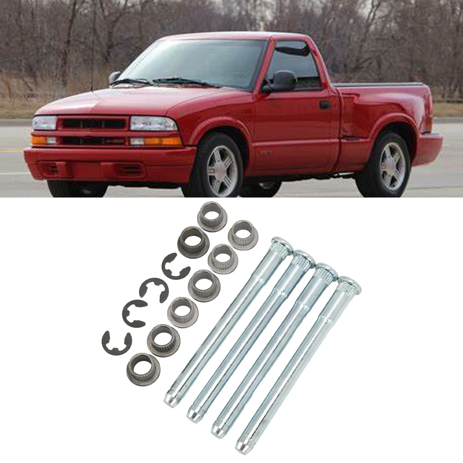 Perno Cerniera Porta, Kit di Attrezzi per la Rimozione delle Boccole della Portiera, Kit di Riparazione delle Boccole 15562609 Sostituzione per Pickup S10 1995-2004