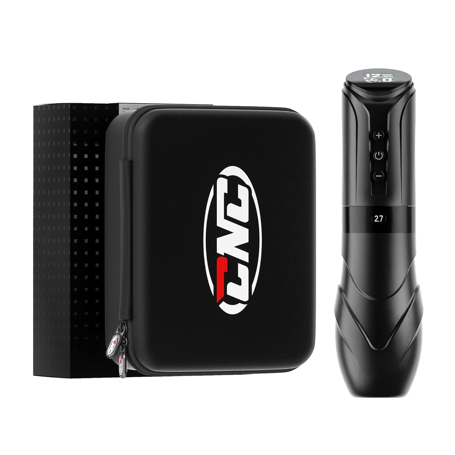 CNC Wireless Tattoo Machine with 7 Adjustable Strokes(2.7-4.5mm),3800mAh Dual Batteries,Rotary Tattoo Pen Coreless Motor for Tattoo Artist Supply CNC-M2-E402-1