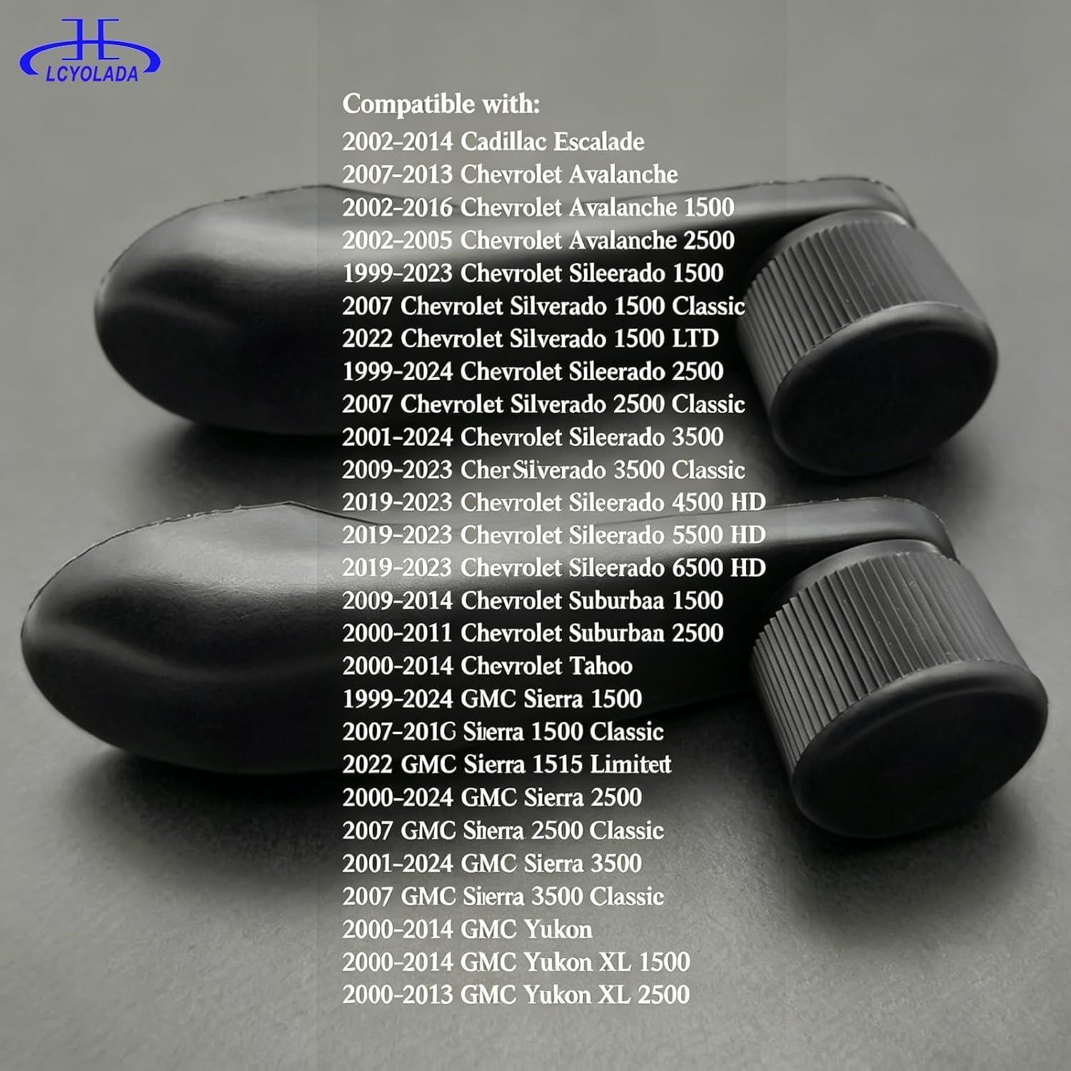 2Pcs Window Crank Handles for Chevy Silverado 1500 2500 HD 3500 GMC Sierra Tahoe Yukon Yukon XL Suburban Escalade Avalanche 20980650